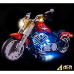Light My Bricks - Verlichtingsset Geschikt Voor LEGO Harley Davidson Fatboy 10269 -Building Blocks Store fatboy 5