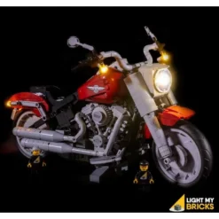 Light My Bricks - Verlichtingsset Geschikt Voor LEGO Harley Davidson Fatboy 10269 -Building Blocks Store fatboy 7