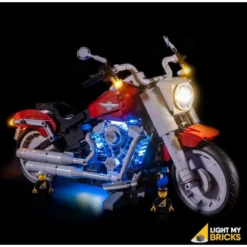 Light My Bricks - Verlichtingsset Geschikt Voor LEGO Harley Davidson Fatboy 10269 -Building Blocks Store fatboy 8