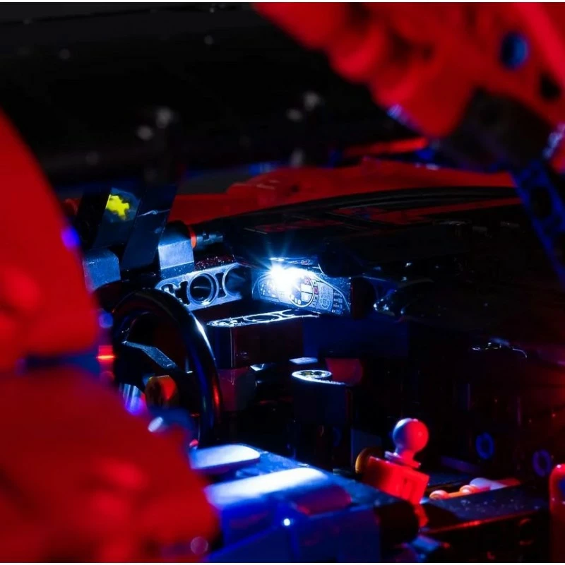 Light My Bricks - Verlichtingsset Geschikt Voor LEGO Ferrari Daytona SP3 - 42143 8 Light My Bricks - Verlichtingsset Geschikt Voor LEGO Ferrari Daytona SP3 - 42143 - Image 8