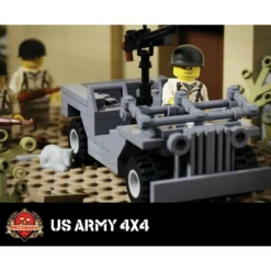 WWII Jeep - Army 4x4 Utility Car -Building Blocks Store jeep 3