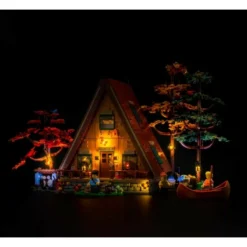 Light My Bricks - Verlichtingsset Geschikt Voor LEGO A-Frame Cabin 21338 -Building Blocks Store light my bricks verlichtingsset geschikt voor lego a frame cabin 21338 3