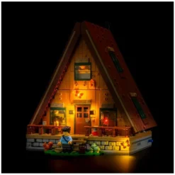 Light My Bricks - Verlichtingsset Geschikt Voor LEGO A-Frame Cabin 21338 -Building Blocks Store light my bricks verlichtingsset geschikt voor lego a frame cabin 21338 4