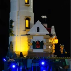 Light My Bricks - Verlichtingsset Geschikt Voor LEGO Gemotoriseerde Vuurtoren - 21335 -Building Blocks Store lighthouse 4