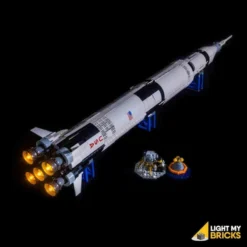 Light My Bricks - Verlichtingsset Geschikt Voor LEGO NASA Apollo Saturn V 21309 - Alleen Bodemjets