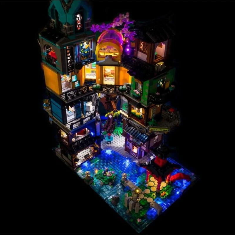 Light My Bricks - Verlichtingsset Geschikt Voor LEGO Ninjago City Gardens 71741 2 Light My Bricks - Verlichtingsset Geschikt Voor LEGO Ninjago City Gardens 71741 - Image 2