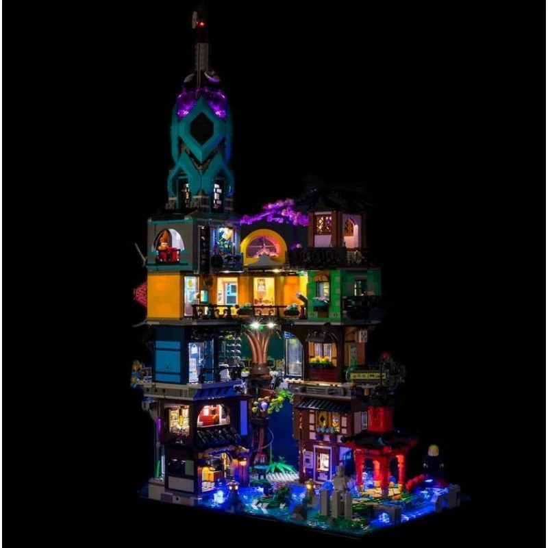 Light My Bricks - Verlichtingsset Geschikt Voor LEGO Ninjago City Gardens 71741 4 Light My Bricks - Verlichtingsset Geschikt Voor LEGO Ninjago City Gardens 71741 - Image 4