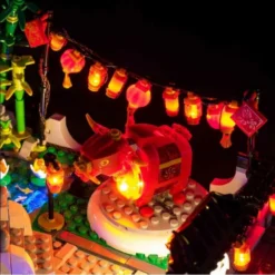Light My Bricks - Verlichtingsset Geschikt Voor LEGO Spring Lantern Festival - 80107 -Building Blocks Store spring lantern festival 4