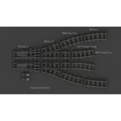 BrickTracks - R104 Switch Track Kits -Building Blocks Store track pack 3
