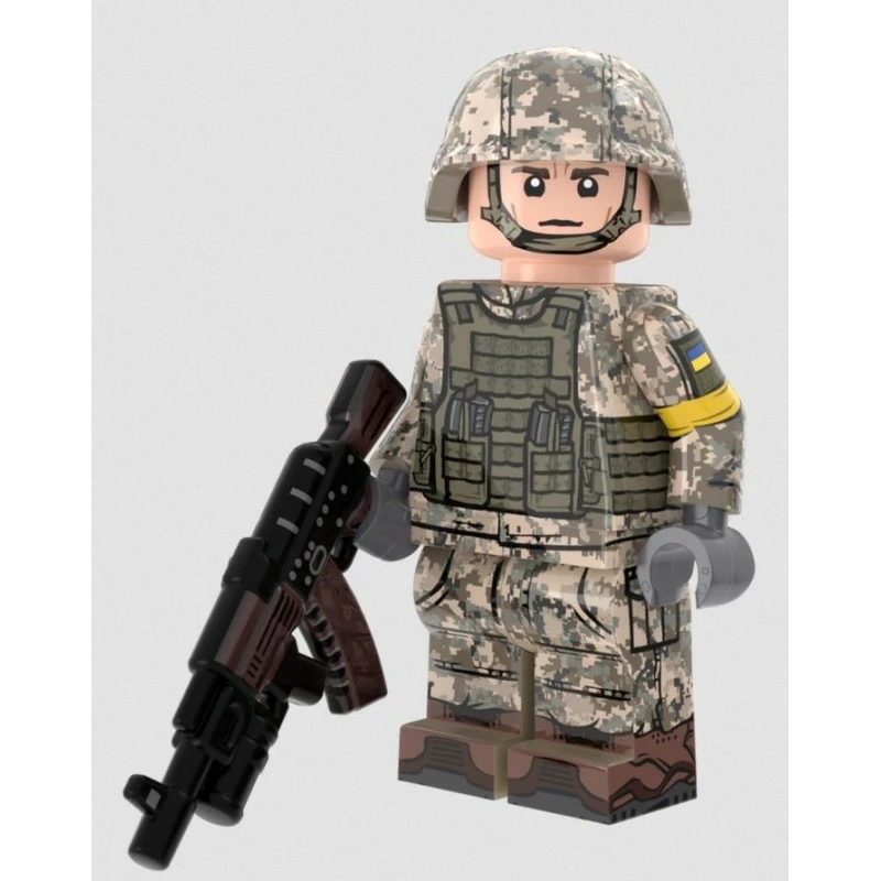 Ukrainian Rifleman With Perfect Caliber™ BrickArms® AK-GL 1 Ukrainian Rifleman With Perfect Caliber™ BrickArms® AK-GL