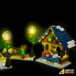 Light My Bricks - Verlichtingsset Geschikt Voor LEGO Winter Village Market 10235 -Building Blocks Store winter village market 3