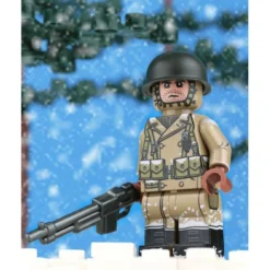 WW2 U.S. Army BAR Gunner (Winter) -Building Blocks Store ww2 us army bar gunner winter 2